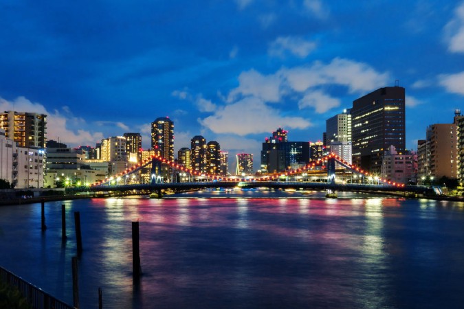 墨田川テラス 萬年橋北